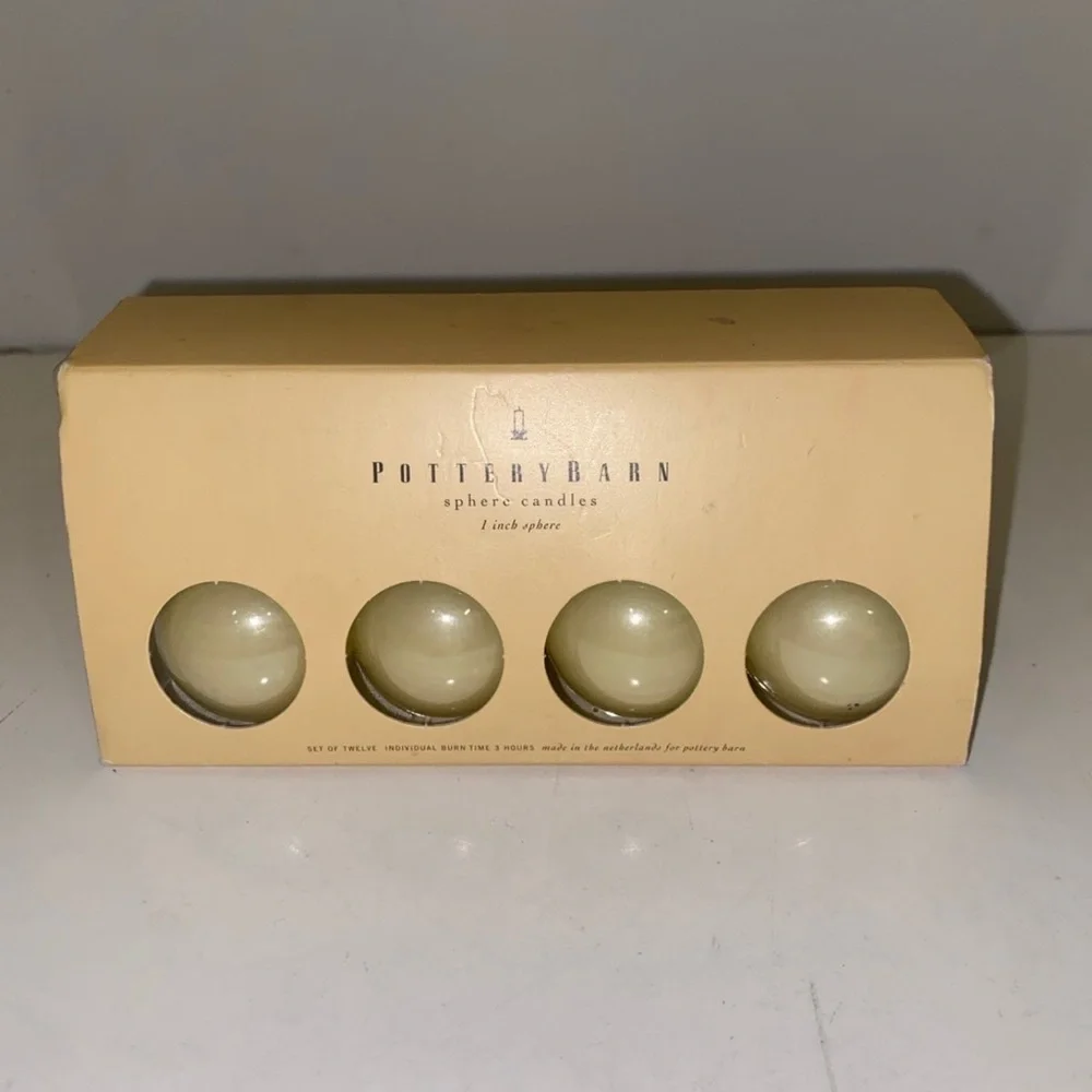 Pottery Barn Sphere Candles 1